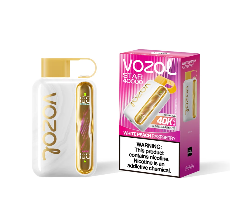 Best Deal Vozol Star 40k Puffs Disposable Vape 10 Pack - White Peach Raspberry