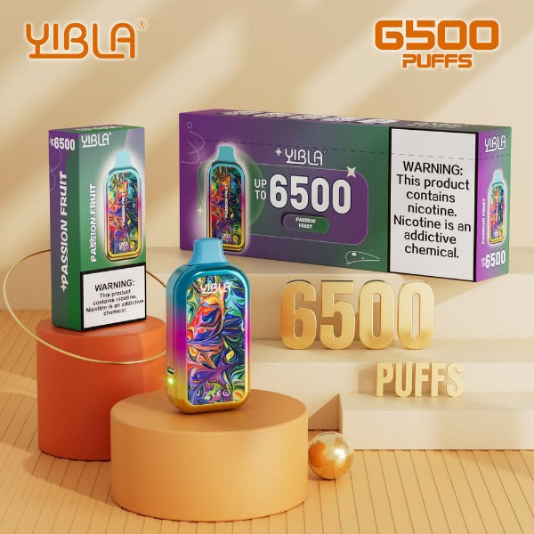 Yibla 6500 Puffs Disposable Vape 18mL Best Flavor Passion Fruit