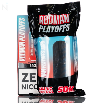 RODMAN Playoffs 50K zero nicotine disposable vape 50000 puffs 0% freebase rechargeable draw activated 10 flavors buy online