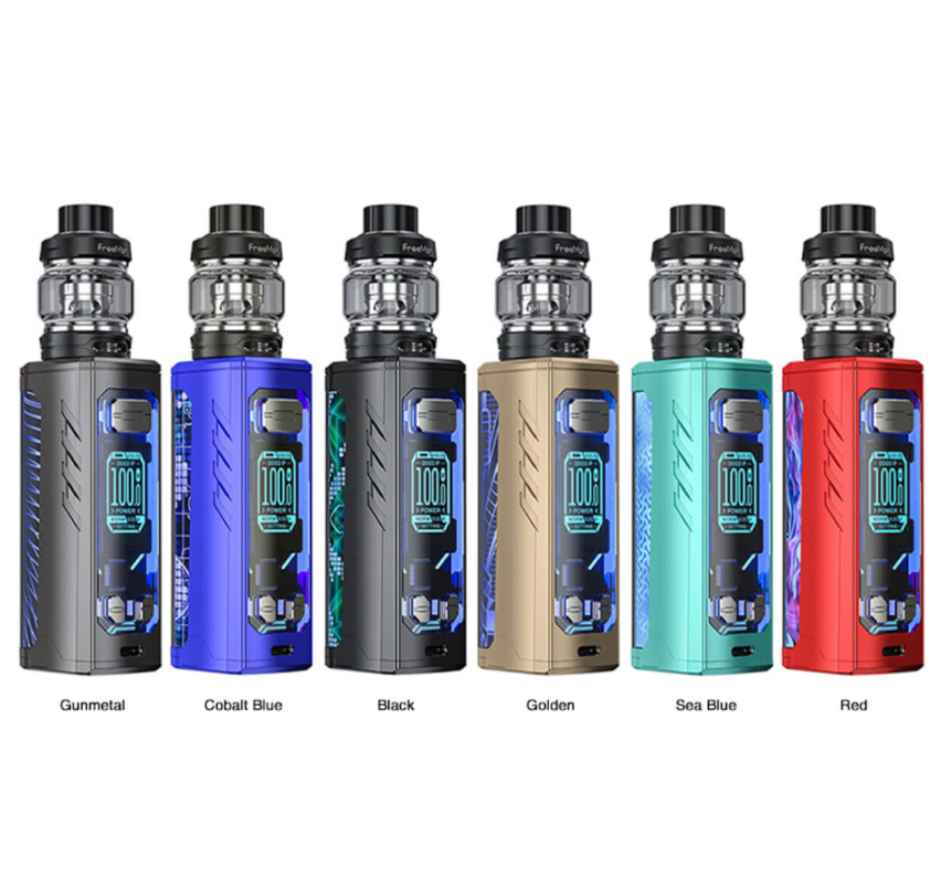 Freemax Maxus Solo 100w Vape Kit Best Colors Gunmetal Cobalt Blue Black Golden Sea Blue Red
