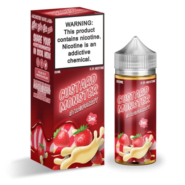 Custard Monster - Strawberry Custard - 100ml
