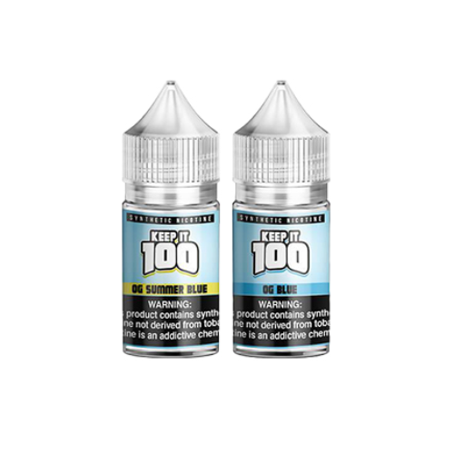 Keep It 100 Synthetic Salt 30mL Vape Juice Best Flavors OG Summer Blue OG Blue