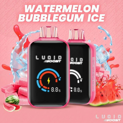 Best Deal Lucid Boost 20,123 Puffs Disposable Vape 18mL 5 Pack - Watermelon Bubblegum