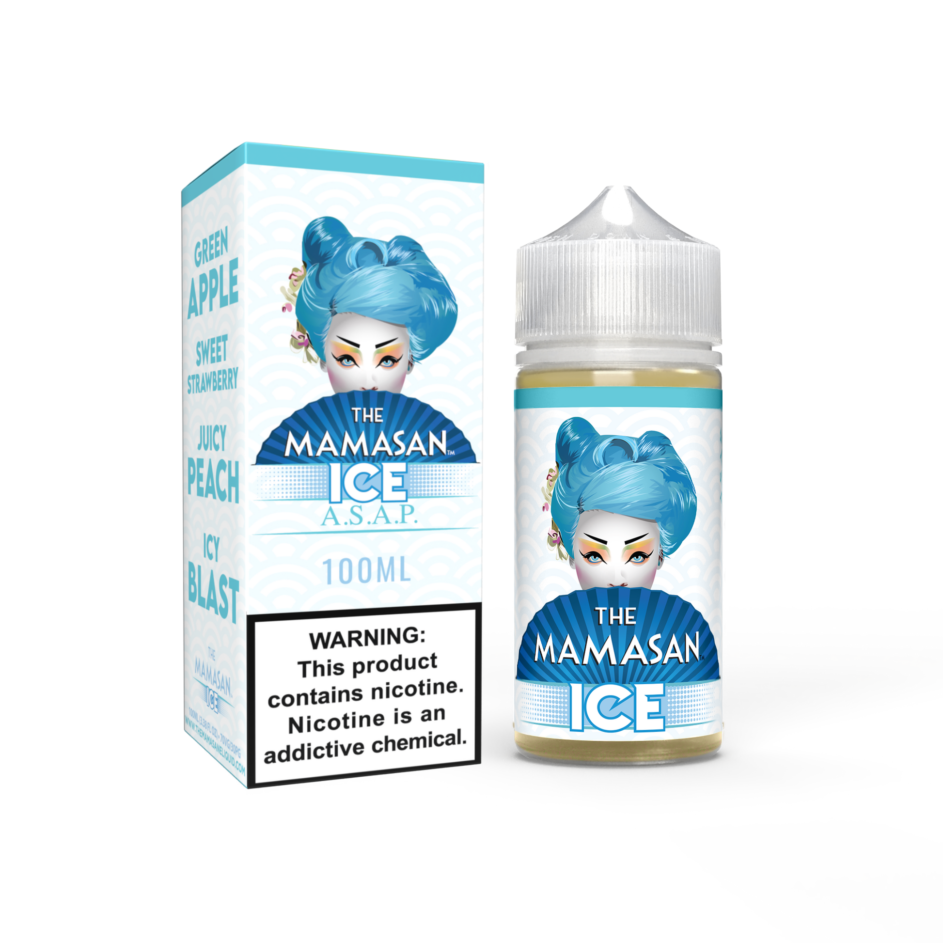  The Mamasan 100mL Vape Juice Best Flavor Asap Ice