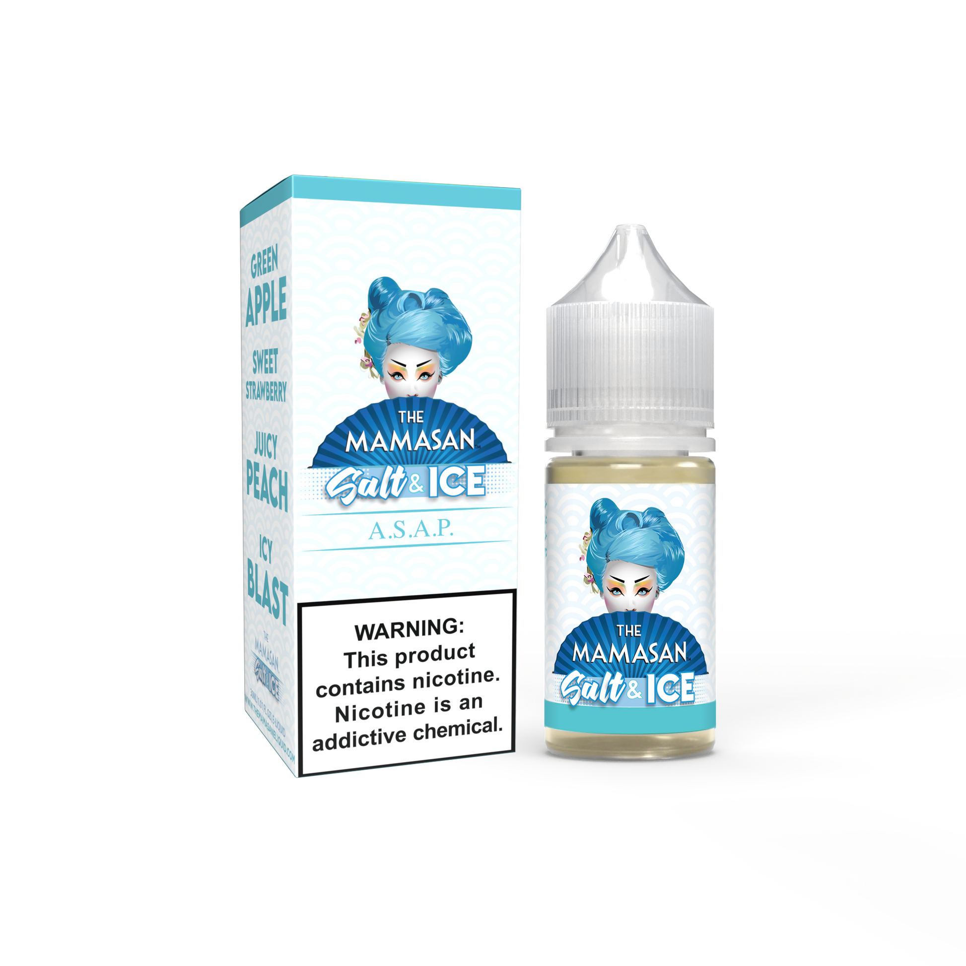 The Mamasan Salt 30ML Vape Juice Best Flavor A.S.A.P. Salt & Ice