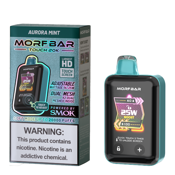 Best Deal SMOK Morf Bar Touch 20000 Puffs Disposable Vape 18mL - Aurora Mint