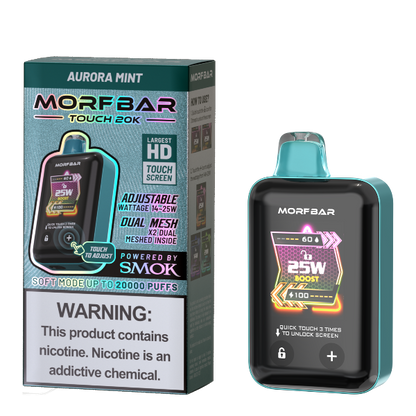 Best Deal SMOK Morf Bar Touch 20000 Puffs Disposable Vape 18mL - Aurora Mint