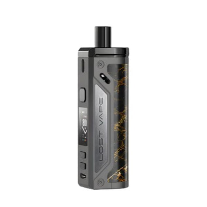 Best Deal Lost Vape Thelema Pod Kit 80w - Black/Glossy Leather