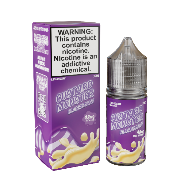 Best Deal Custard Monster Salt 30 ML Vape Juice Best Flavor Blackberry