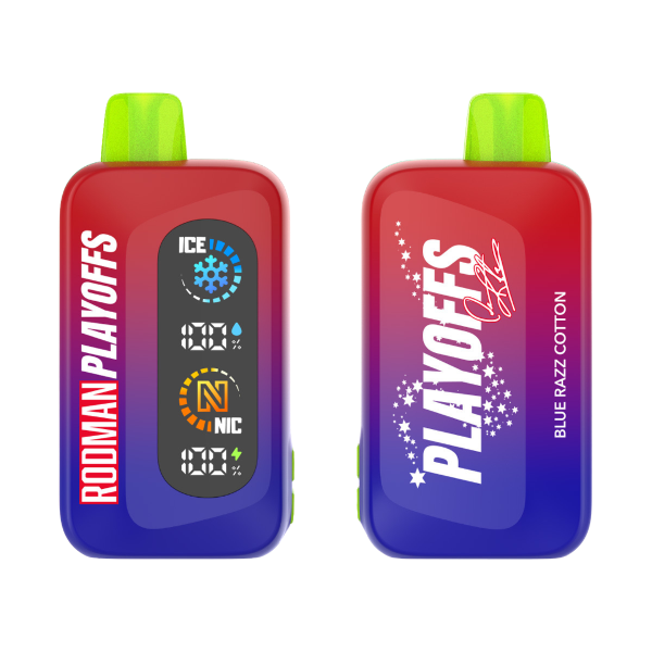 Best Deal RODMAN Playoffs 50K Puffs Disposable Vape - Blue Razz Cotton Candy