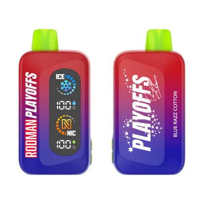Best Deal RODMAN Playoffs 50K Puffs Disposable Vape - Blue Razz Cotton Candy