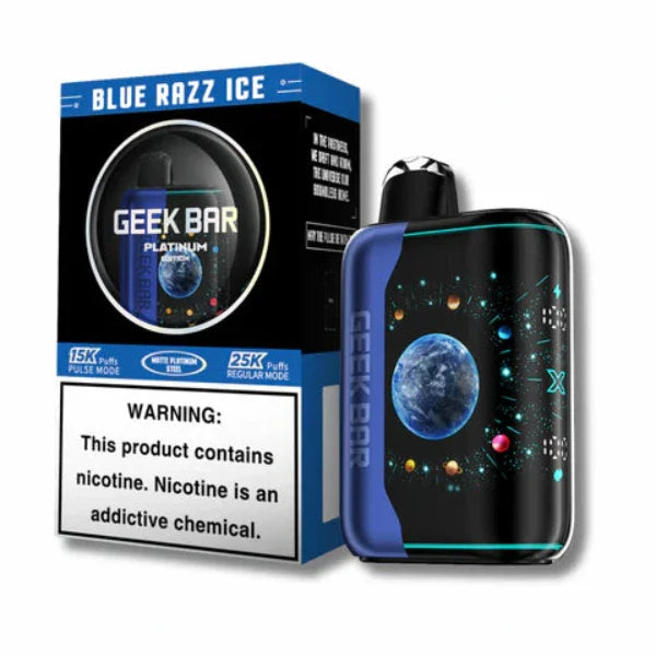 GeekBar Pulse X Platinum Edition 25,000 Puffs Disposable 18mL Best Flavor Blue Razz Ice