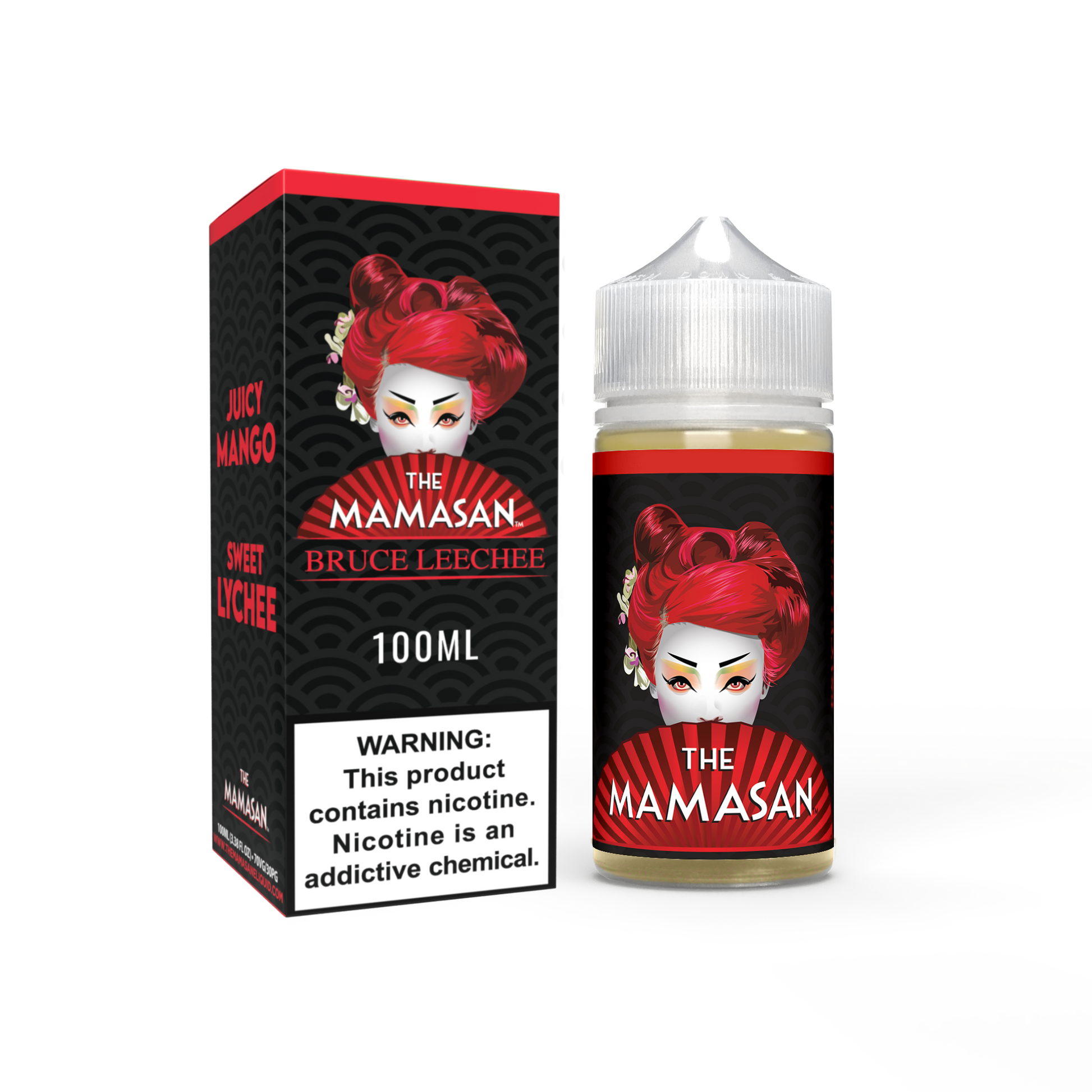 The Mamasan 100mL Vape Juice Best Flavor Bruce Leechee