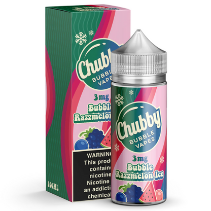 Best Deal Chubby Bubble 100mL Vape Juice - Blubble Razzmelon Ice