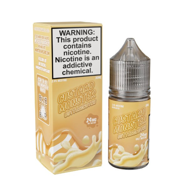Custard Monster Salt 30 ML Vape Juice Best Flavor Butterscotch