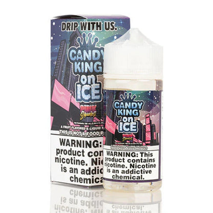 Best Deal Candy King On Ice 100mL Vape Juice - Pink Squares On Ice