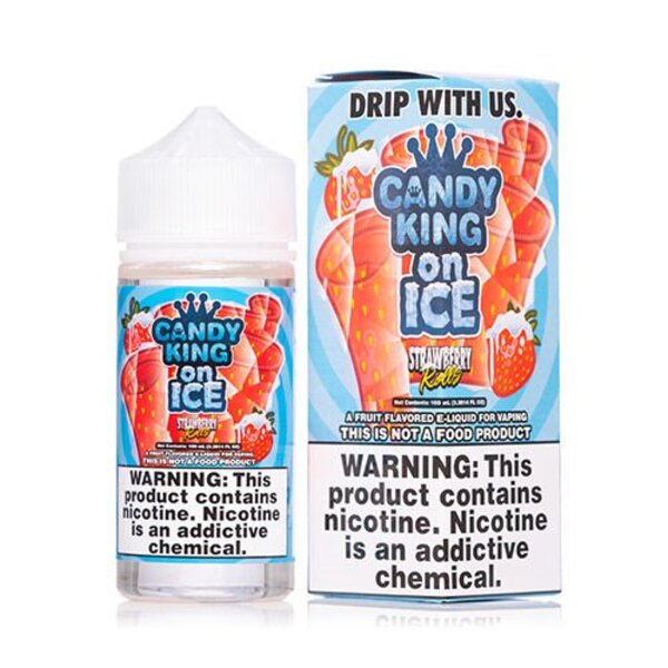 Best Deal Candy King On Ice 100mL Vape Juice - Strawberry Rolls On Ice