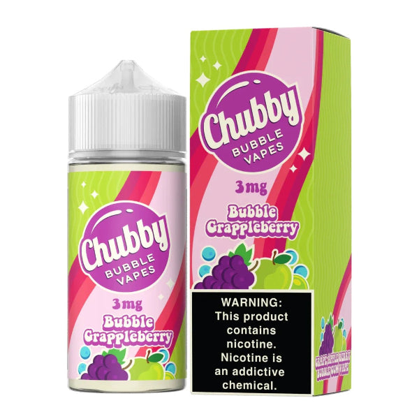 Chubby Bubble Vapes 100mL Bubble Grappleberry