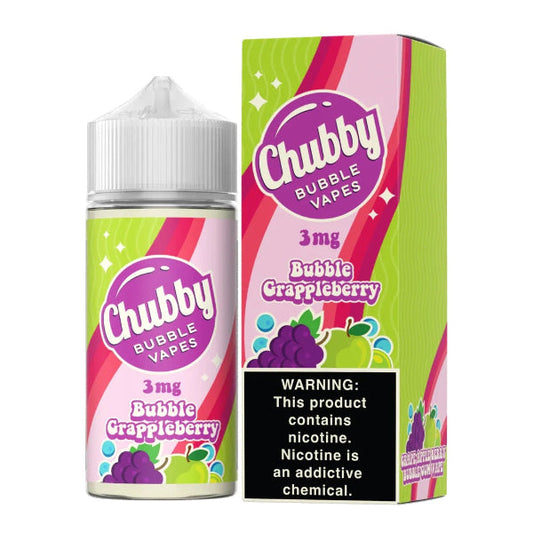 Chubby Bubble Vapes 100mL Bubble Grappleberry