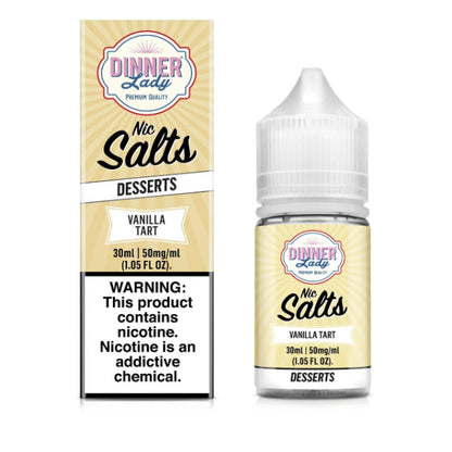 Dinner Lady Desserts Nic Salt 30mL E-Juice Vanilla Tart