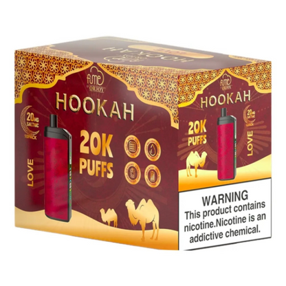 Best Deal FUME Hookah 20,000 Puff Disposable Vape 19mL - Love