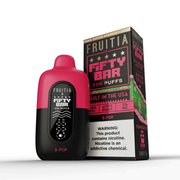 Fifty Bar Fruitia Disposable 20000 Puffs B-Pop