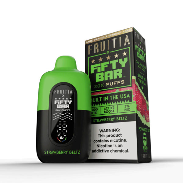 Fifty Bar Fruitia Disposable 20000 Puffs Strawberry Beltz
