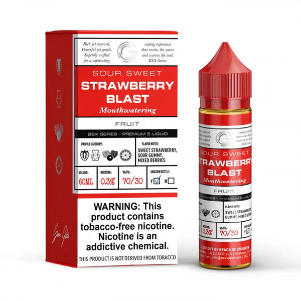 Best Deal GLAS Basix 60ML Vape Juice - Strawberry Blast