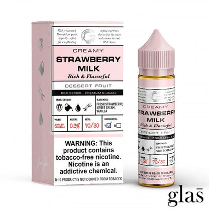 Best Deal GLAS Basix 60ML Vape Juice - Strawberry Milk