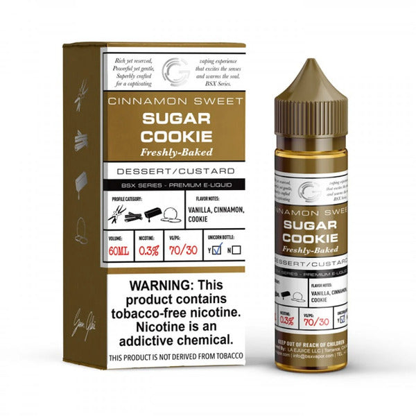 Best Deal GLAS Basix 60ML Vape Juice - Sugar Cookie