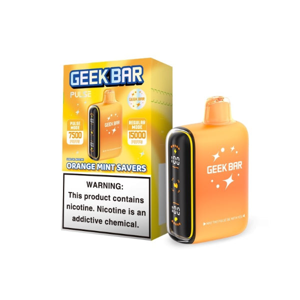 Geek Bar Pulse 15K Disposable Savers Edition Orange Mint Savers