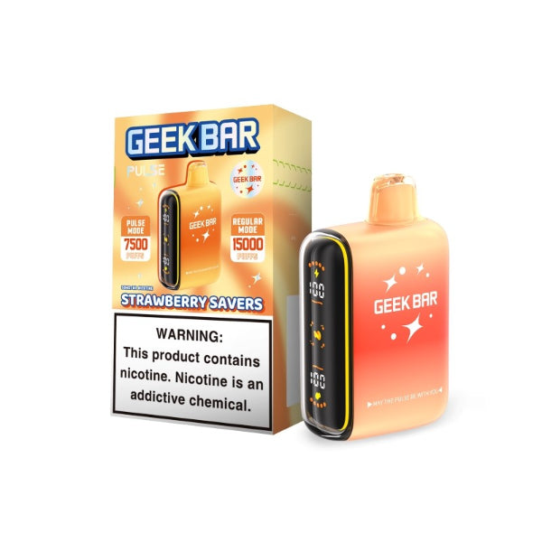 Geek Bar Pulse 15K Disposable Savers Edition Strawberry Savers