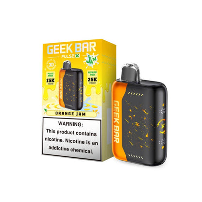 Geek Bar Pulse X 25,000 Puffs Jam Edition Orange Jam