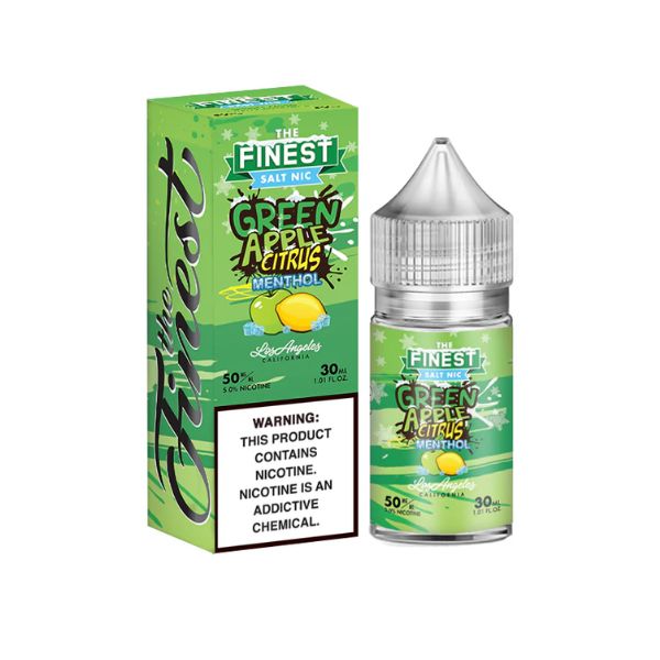 Best Deal The Finest Sweet & Sour Edition Salt 30ML Vape Juice - Green Apple Citrus Menthol