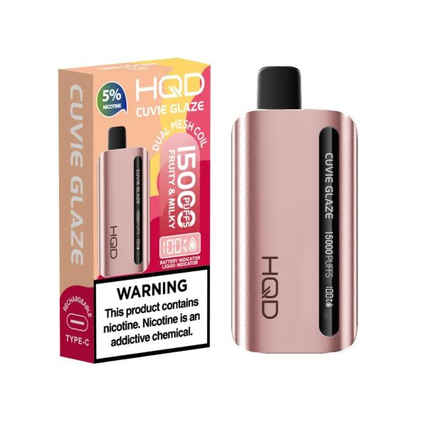 Best Deals - HQD Cuvie Glaze 15,000 Puffs Disposable - Fruity & Milky