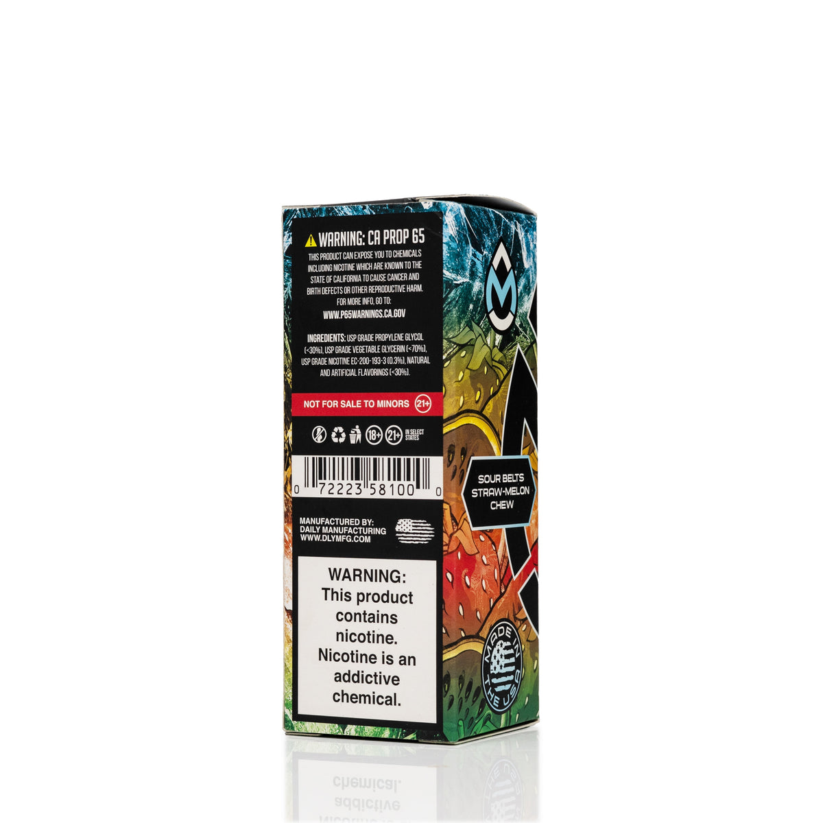 Hulk Tears E-Liquid Frozen Sour Belts Straw-Melon Chew - 100ml