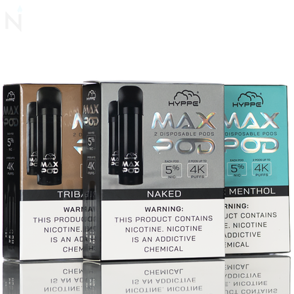 Hyppe Max Pods Pre-filled Disposable Pods 5% 2 Pack