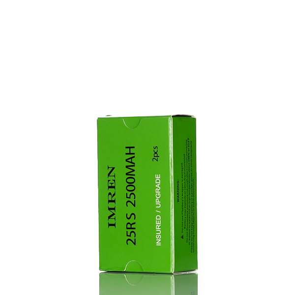 IMREN 25RS 18650 Battery 2500mAh 20A - Pack of 2