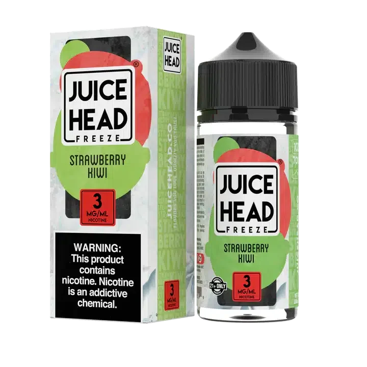 Juice Head Freeze E-Liquid - Strawberry Kiwi Freeze (Kiwi Berry Freeze) - 100ml