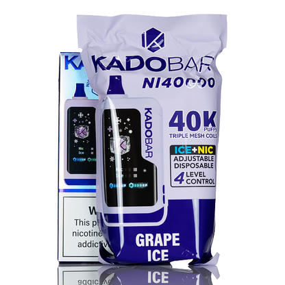 grape ice Kado Bar NI40K 40000 Puffs Disposable Vape - 24mL