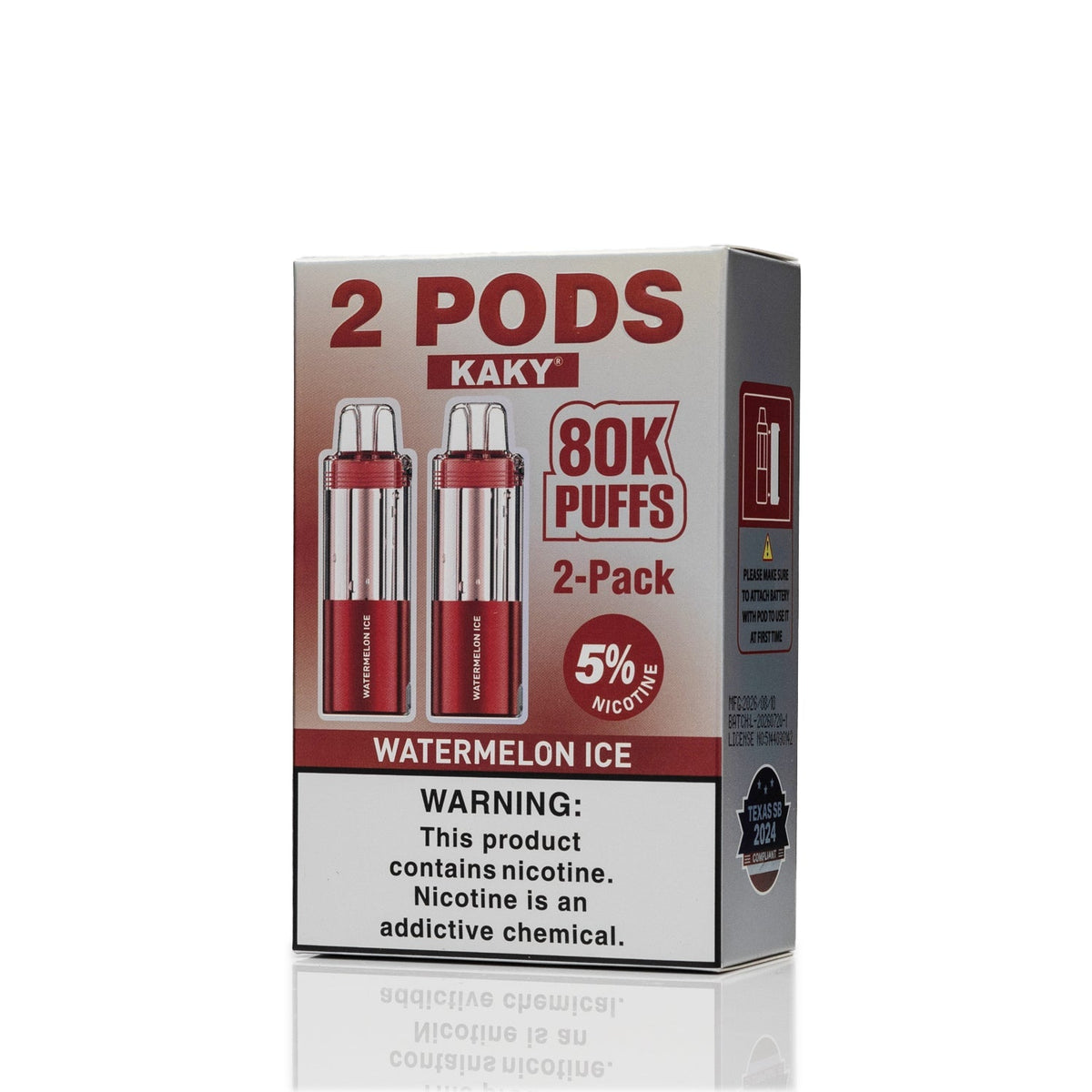 KAKY 80K Disposable Pods 2-Pack - Foger Compatible