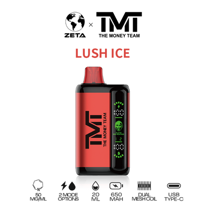 Best Deal TMT by Floyd Mayweather 15,000 Puffs Disposable Vape 20mL Lush Ice