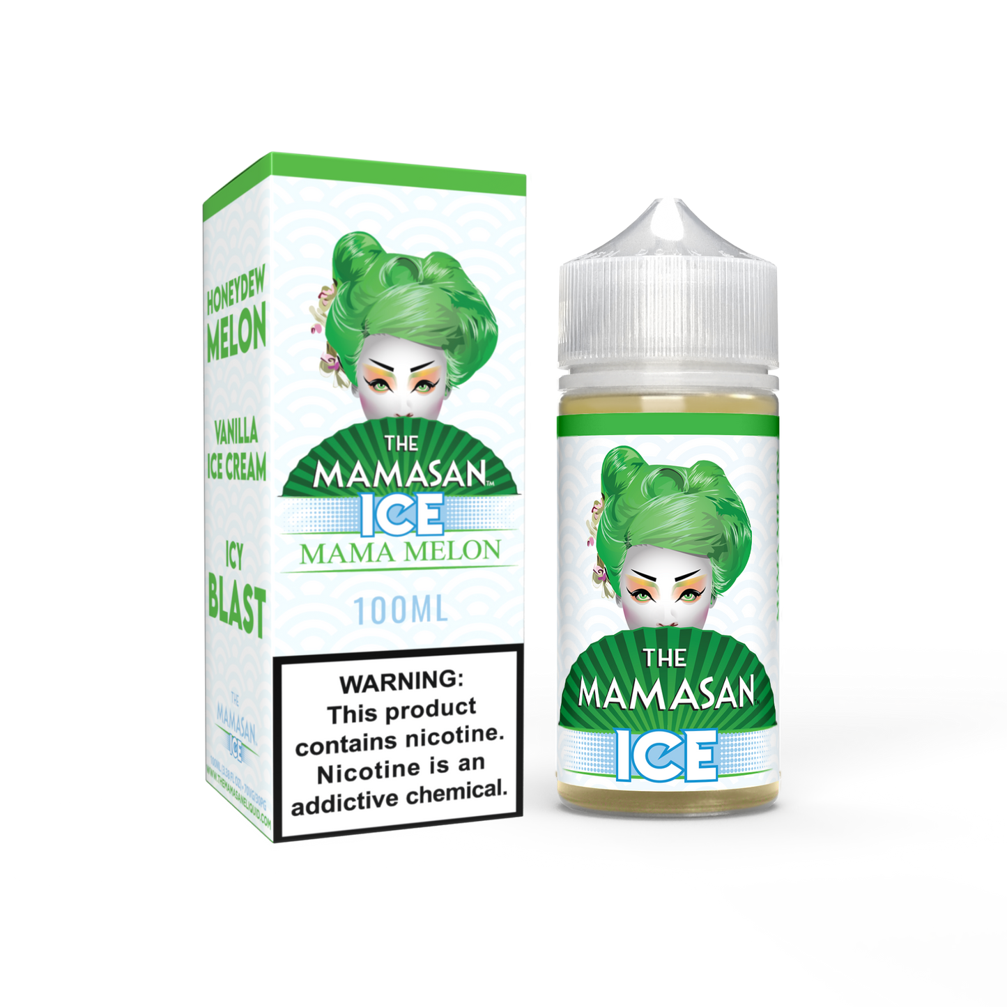 The Mamasan 100mL Vape Juice Best Flavor Mama Melon Ice