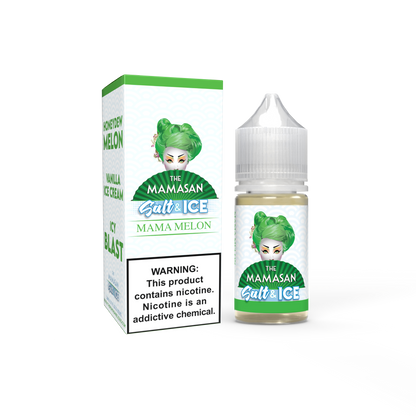 The Mamasan Salt 30ML Vape Juice Best Flavor Mama Melon Salt & Ice