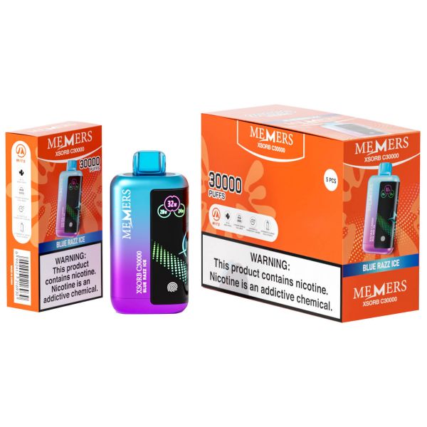 Best Deal Memers Xsorb C30,000 Puff Disposable - Blue Razz Ice