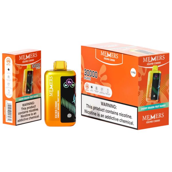 Best Deal Memers Xsorb C30,000 Puff Disposable - Cherry Dragonfruit Mango