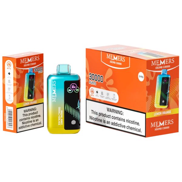 Best Deal Memers Xsorb C30,000 Puff Disposable - Lemon Orange