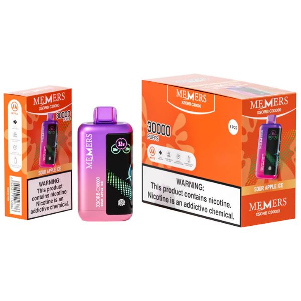 Best Deal Memers Xsorb C30,000 Puff Disposable - Sour Apple Ice