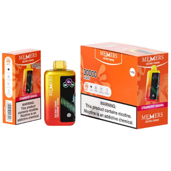 Best Deal Memers Xsorb C30,000 Puff Disposable - Strawberry Banana