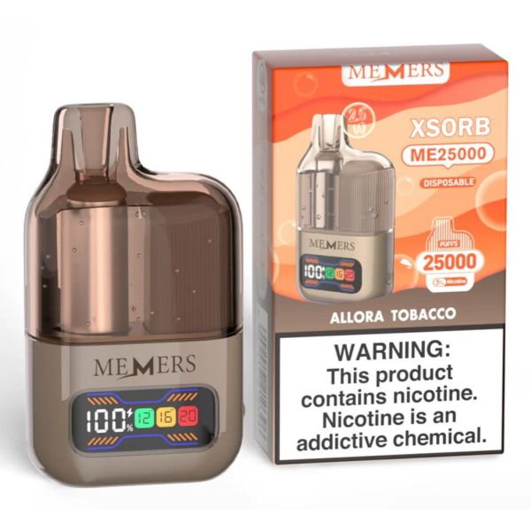 Best Deal Memers Xsorb ME25,000 Puff Disposable - Allora Tobacco